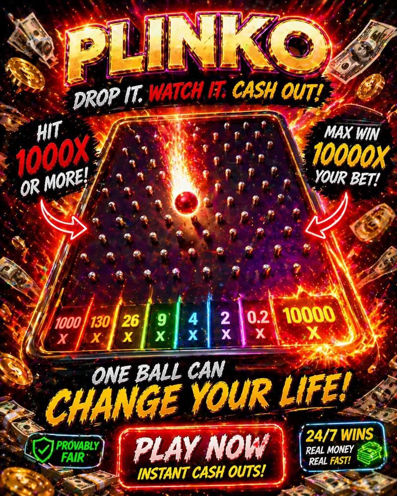 Plinko slot poster